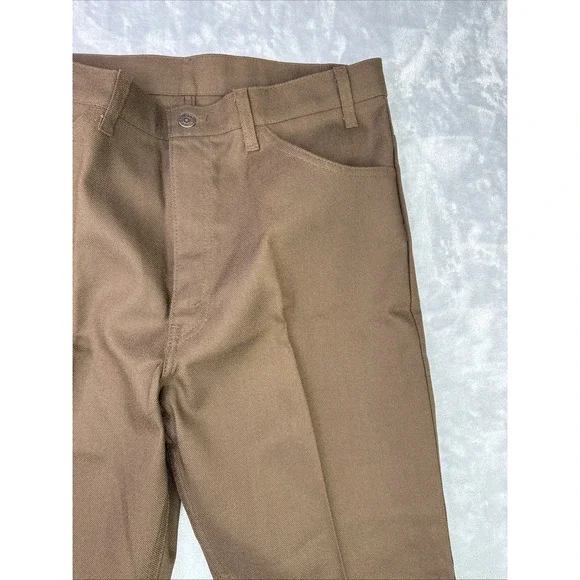 Vintage Levi's Action Slacks Pants Mens 36/32 Brown Sta-Prest Vtg